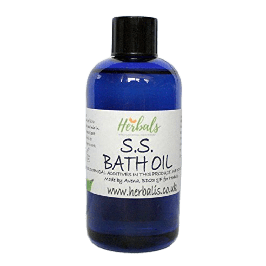 Ache Oil Bath Oil Stiffness Muscle Strain Soreness Stiffening Cramp Spasms - Herbalshire Handmade Herbal Products