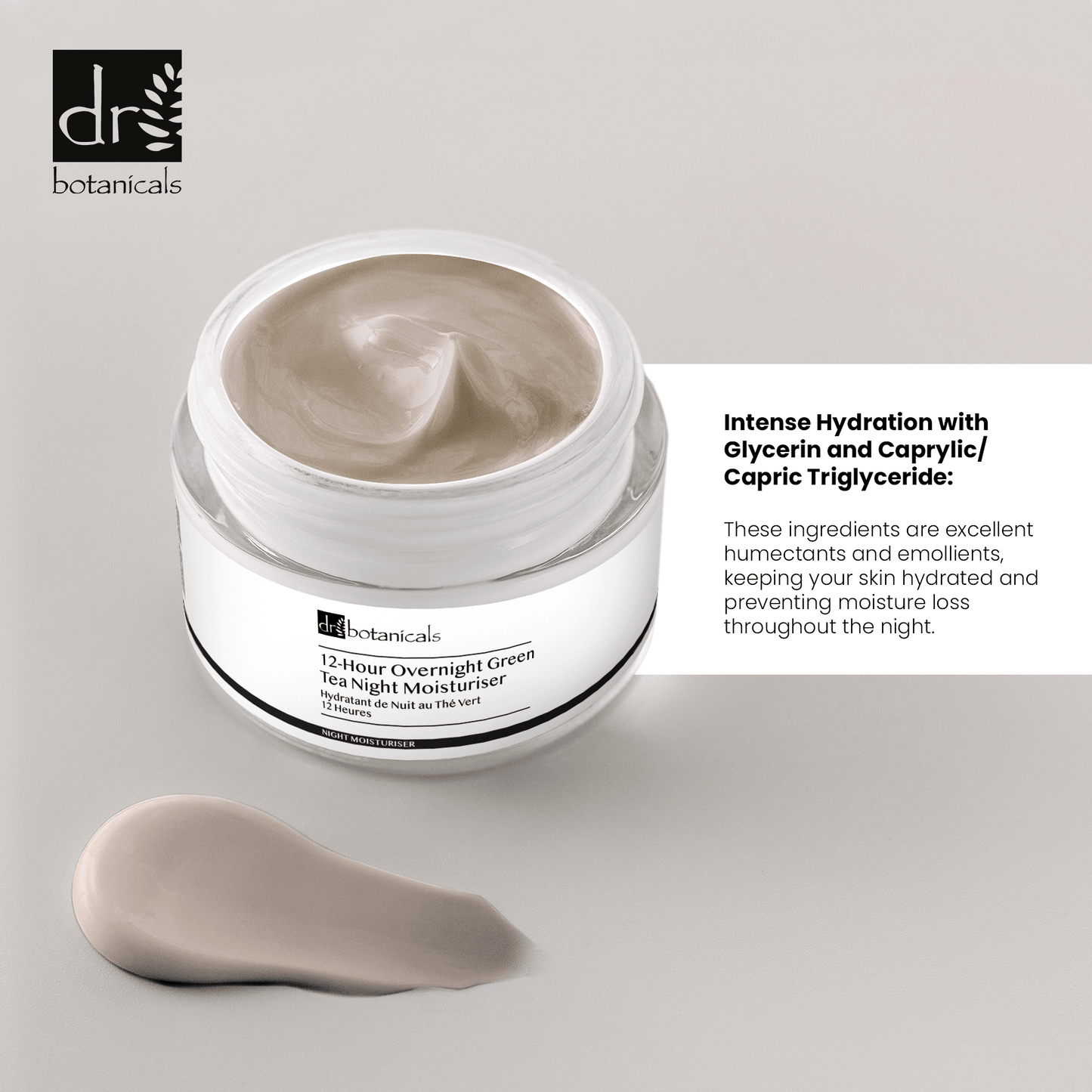 Advanced Light Serum Essence 12 - Hour Overnight Green Tea Night Moisturiser Seaweed Face Moisturiser - Herbalshire Handmade Herbal Products