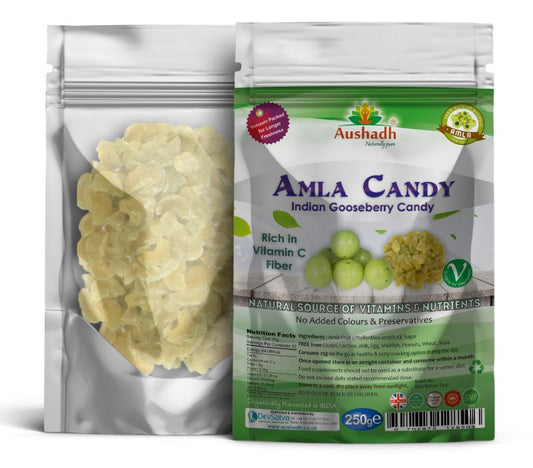 Amla Fruit (Gooseberry) Candy 250grm - Herbalshire Handmade Herbal Products
