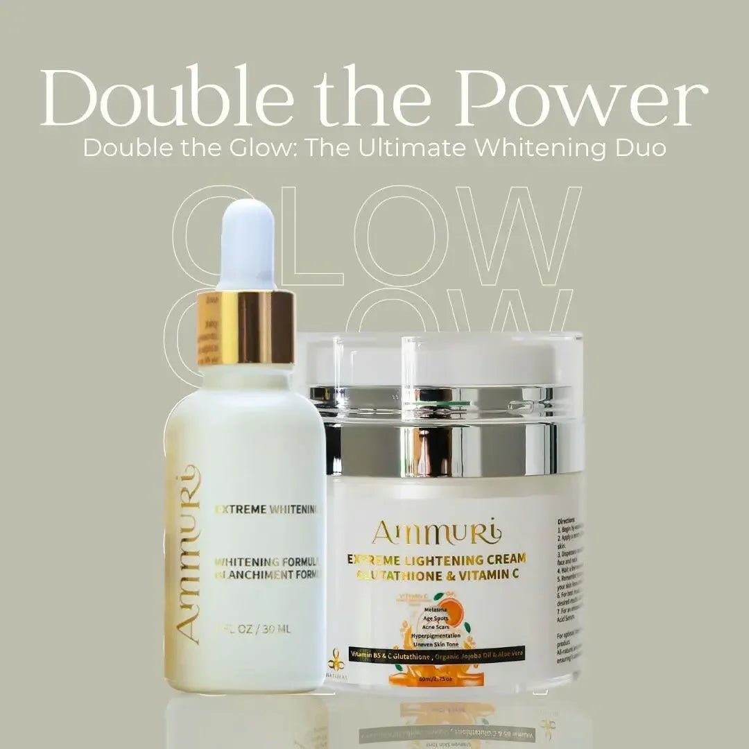 Ammuri Brightening Cream & Serum Set for Radiant Skin - Herbalshire Handmade Herbal Products