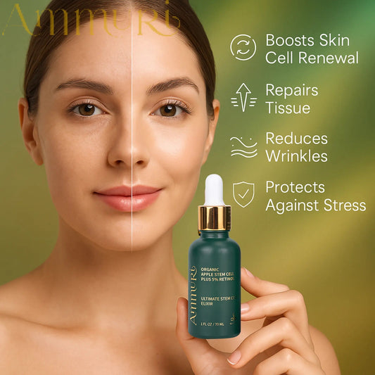 Ammuri Retinol Serum 5% + Apple Stem Cell – Anti - Aging, Acne, Dark Spot Care 30ml - Herbalshire Handmade Herbal Products