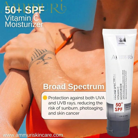 Ammuri Vitamin C Day Cream SPF50 – Brightening Moisturizer - Herbalshire Handmade Herbal Products