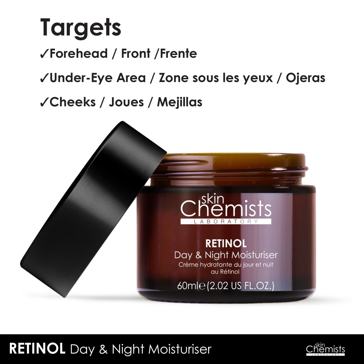 Anti - Ageing Retinol Night Moisturiser with SYN® - AKE 60ml - Herbalshire Handmade Herbal Products