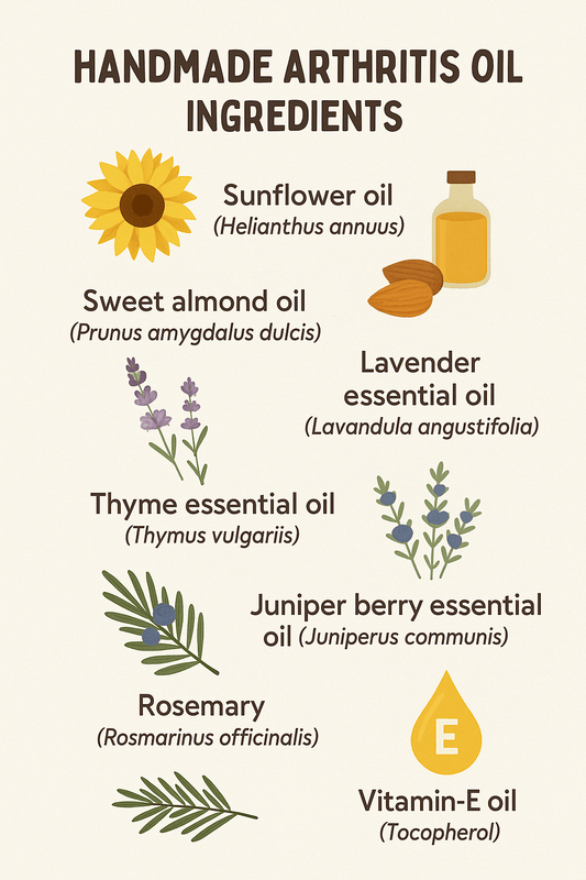 Arthritis Massage Oil 100ml – 500ml Handmade Natural Pain Relief Oil for Rheumatoid Arthritis, Joints & Back Pain – Herbalshire UK - Herbalshire Handmade Herbal Products