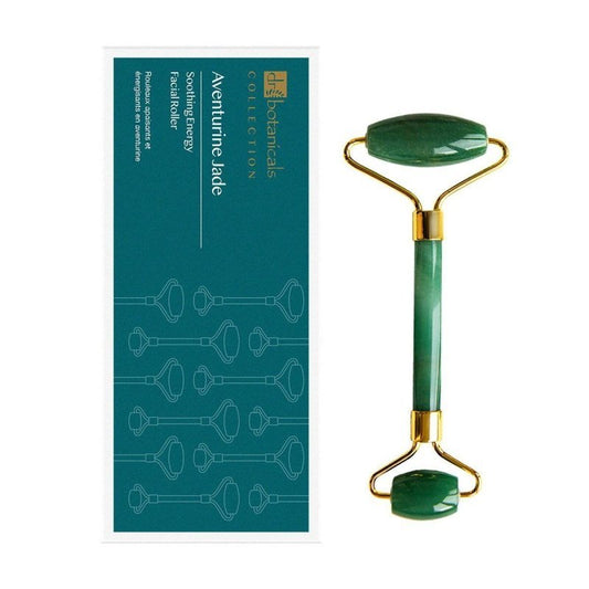 Aventurine Jade Soothing Energy Facial Rollers (Gold Metal Handle) - Herbalshire Handmade Herbal Products