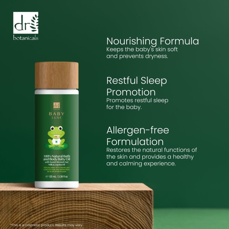 Baby Lux Jojoba Seed Oil Relaxing Baby Body Oil 125ml - Herbalshire Handmade Herbal Products