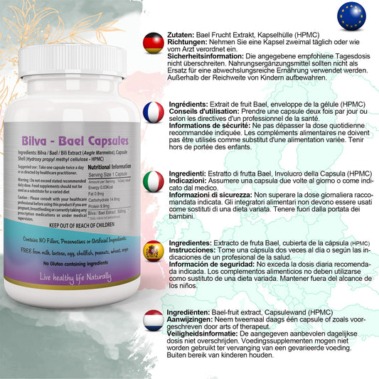 Bilva (Bael Leaf) Capsule - Herbalshire Handmade Herbal Products