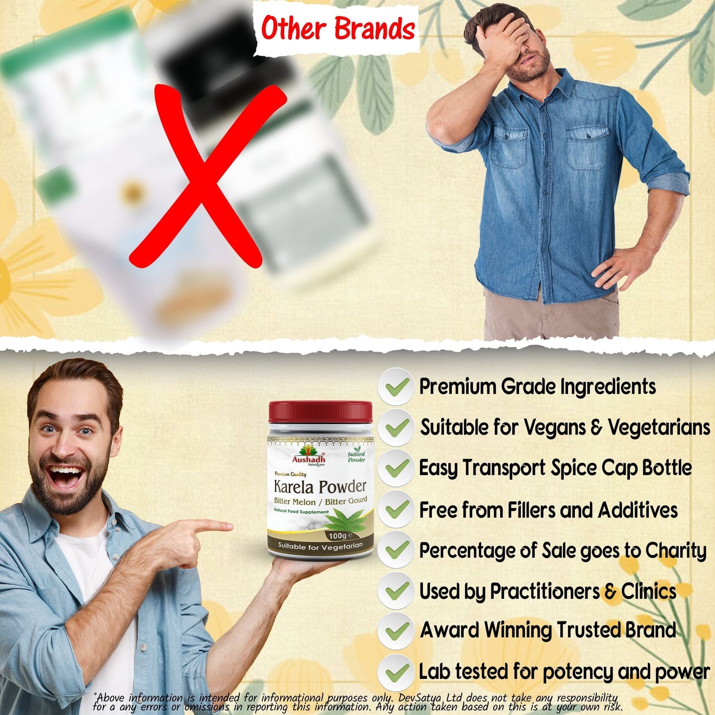 Bitter Gourd (Karela) Powder - Herbalshire Handmade Herbal Products
