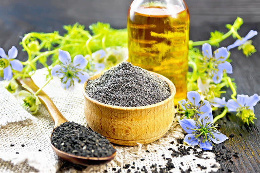 Black Cumin Seed Oil Nigella Sativa 100ml Pure Organic Cold Pressed Virgin - Herbalshire Handmade Herbal Products