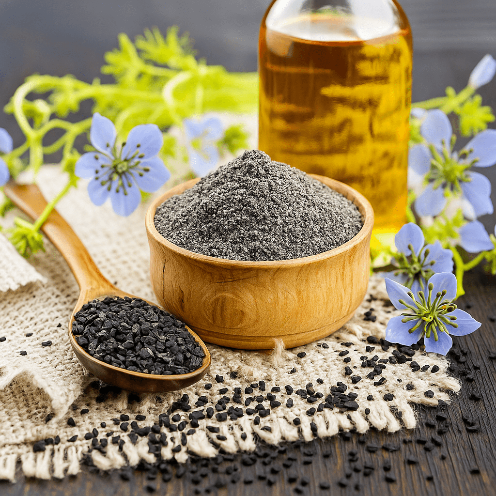Black Cumin Seed Oil Nigella Sativa – Pure Organic Cold - Pressed Unrefined Virgin Oil for Hair Skin & Massage – Handmade by Herbalshire - Herbalshire Handmade Herbal Products