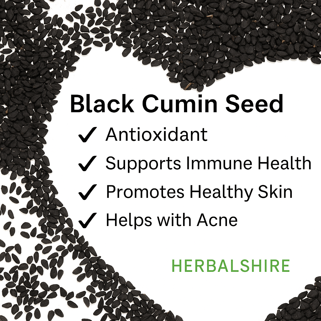 Black Cumin Seed Oil Nigella Sativa – Pure Organic Cold - Pressed Unrefined Virgin Oil for Hair Skin & Massage – Handmade by Herbalshire - Herbalshire Handmade Herbal Products