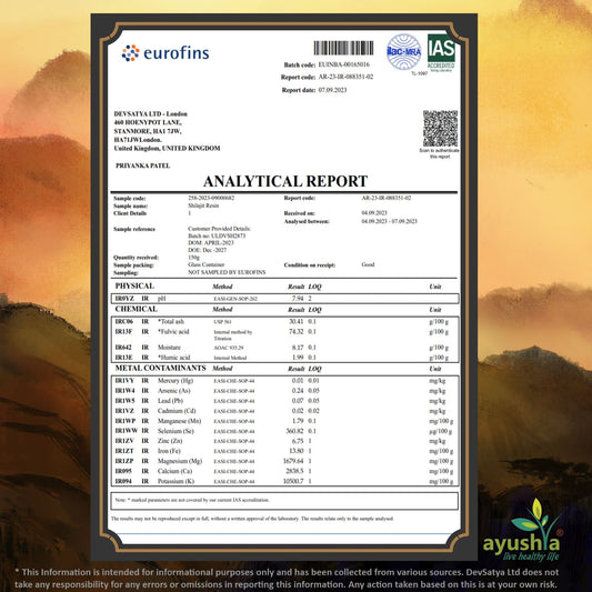 Black Gold Pure Himalayan Shilajit Resin, Natural Source of Fulvic Acid - 50 grm - Herbalshire Handmade Herbal Products