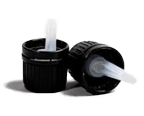 Cap, Matte Black Tamper Evident Dropper Large (2.0mm) to fit 10 ml, 30 ml, 50 ml and 100 ml Glass - Herbalshire Handmade Herbal Products