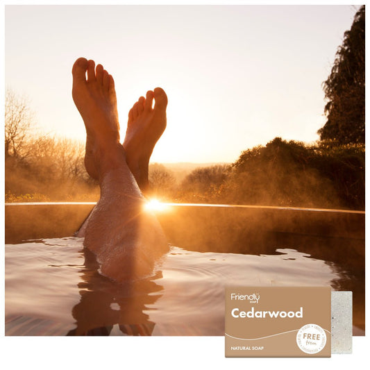 Cedarwood Natural Soap - Herbalshire Handmade Herbal Products