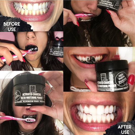 Charcoal Teeth Whitening Powder - Herbalshire Handmade Herbal Products