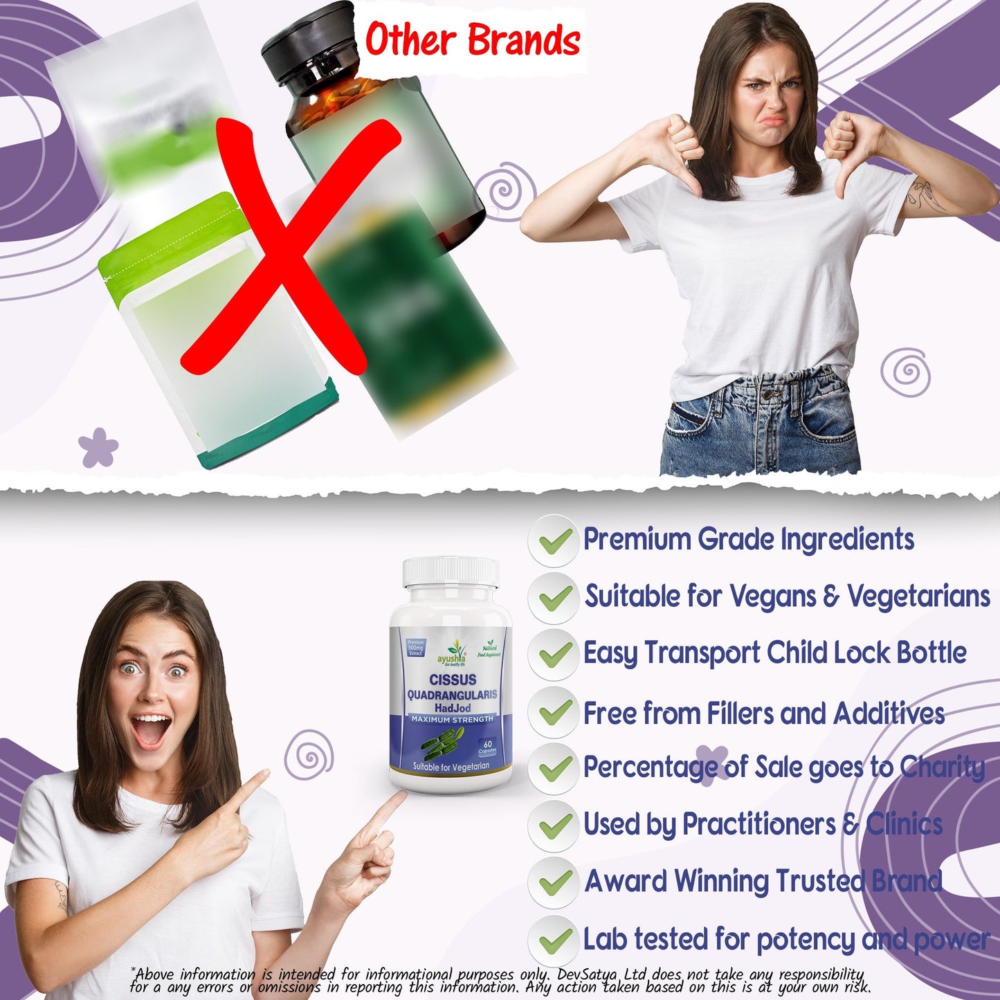 Cissus Quadrangularis (HadJod) Capsule - Herbalshire Handmade Herbal Products