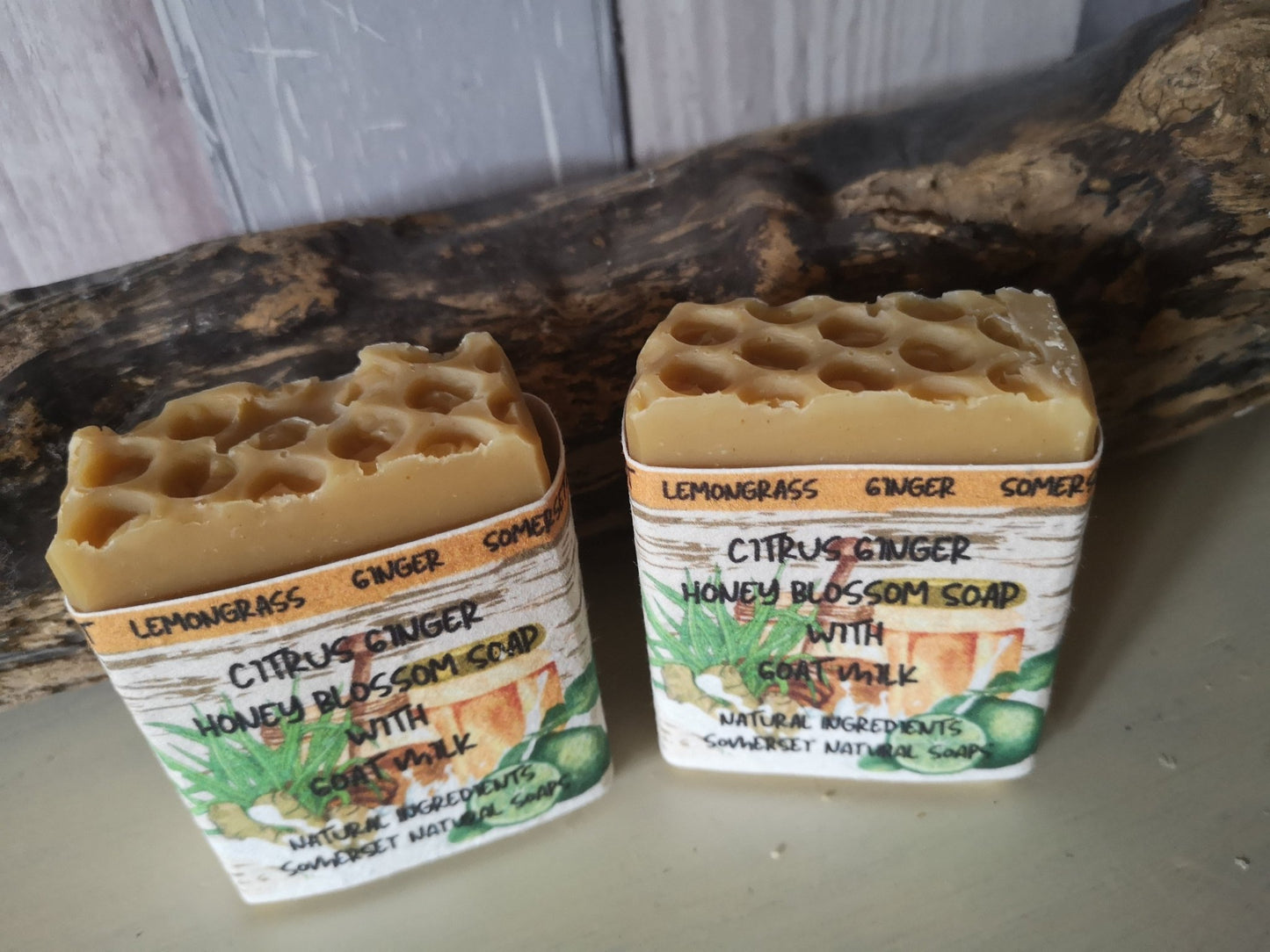 Citrus Ginger Goat Milk & Honey Soap - Herbalshire Handmade Herbal Products