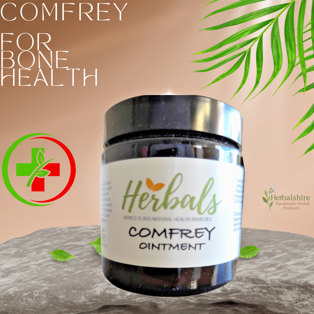 Comfrey Leaf Oil Ointment Knitbone Cream – Joint Pain Relief Balm – Handmade UK - Herbalshire Handmade Herbal Products