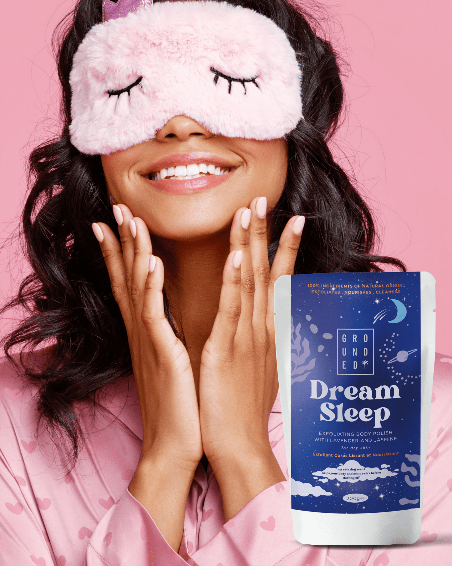 Dream Sleep Jasmine and Lavender Body Polish 200g - Herbalshire Handmade Herbal Products