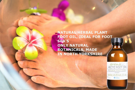 Foot Spa Oil Feet Soak Tired Cracked Aching Feet Natural Odour Refreshing Blend - Herbalshire Handmade Herbal Products