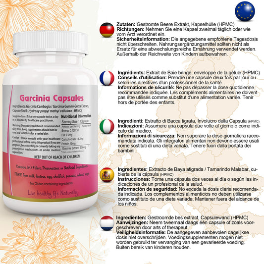 Garcinia Cambogia Capsule - Herbalshire Handmade Herbal Products