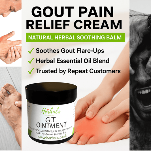 Gout Relief Cream Natural Herbal Balm – Arthritis Pain Ointment UK Handmade - Herbalshire Handmade Herbal Products