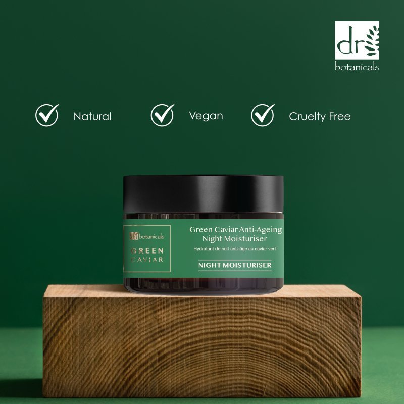 Green Caviar & Argan Oil Anti - Oxidant Anti - Ageing Night Cream 50ml - Herbalshire Handmade Herbal Products