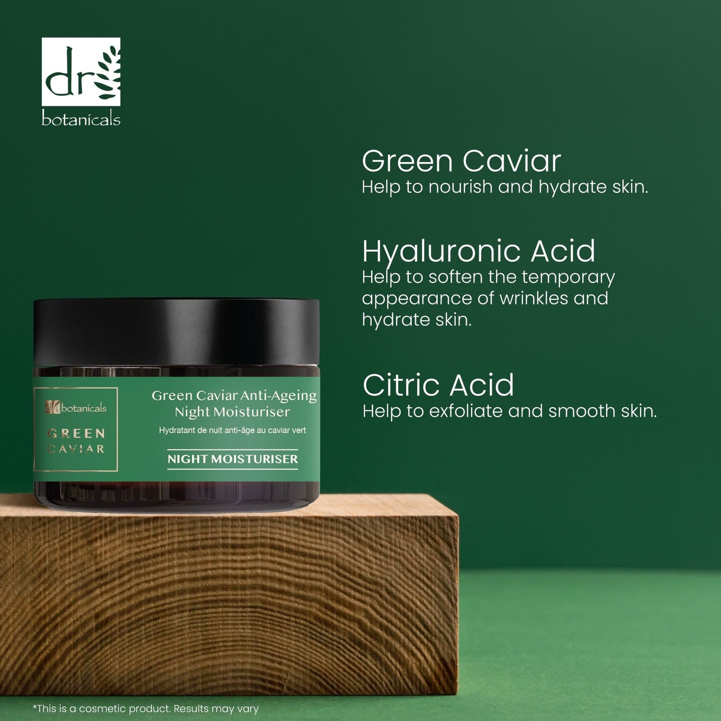 Green Caviar Night Cream & Mask - Herbalshire Handmade Herbal Products
