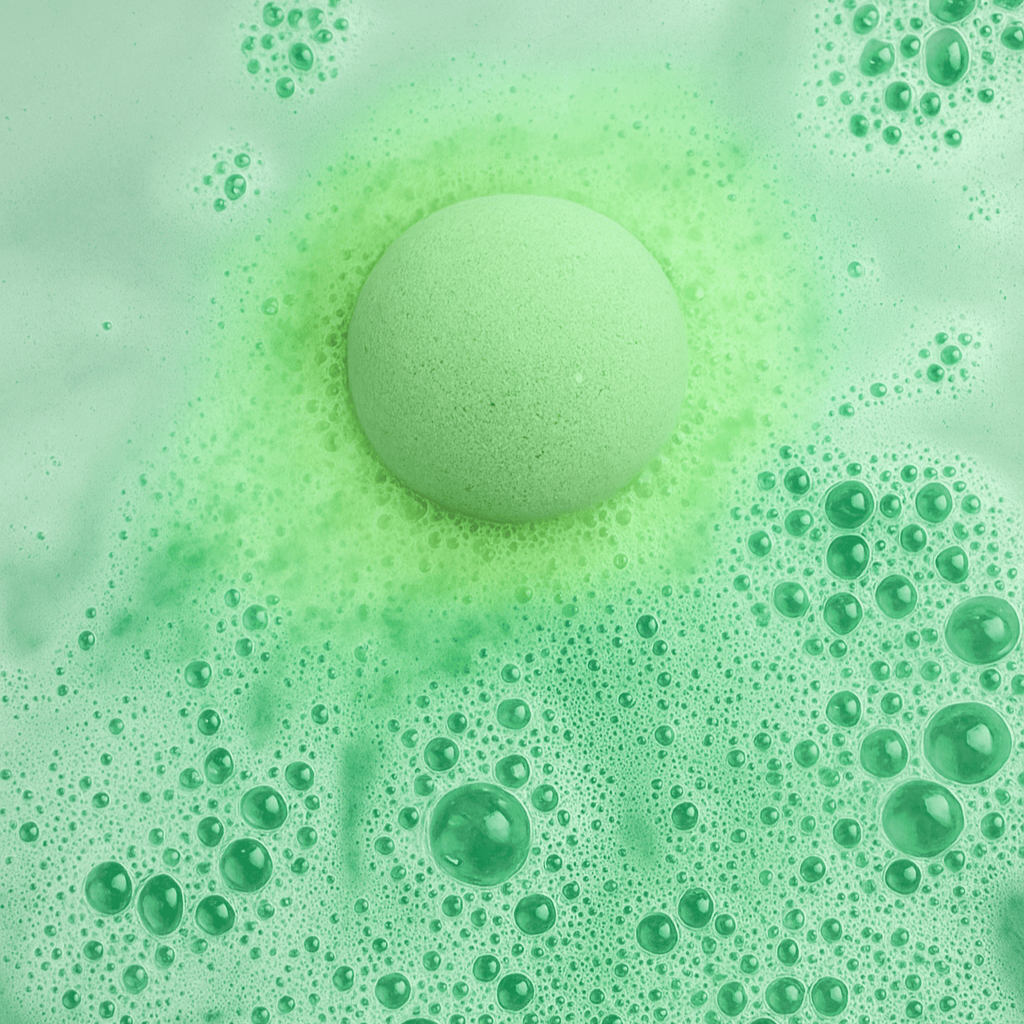 Happy Holidays Christmas Bath Bomb – Peppermint Scent - Herbalshire Handmade Herbal Products