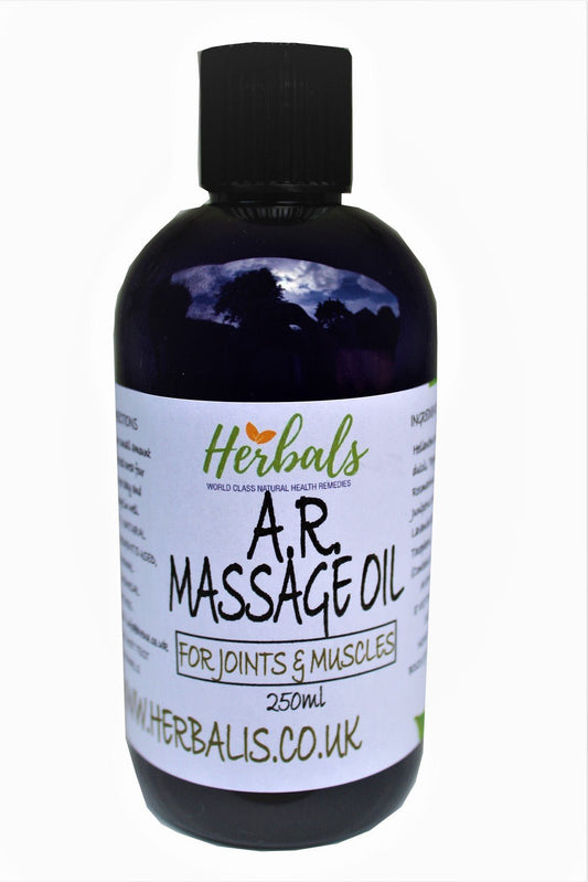 Herbalshire Handmade Arthritis Massage Oil - 100ml - Natural Pain Relief for Rh - Herbalshire Handmade Herbal Products