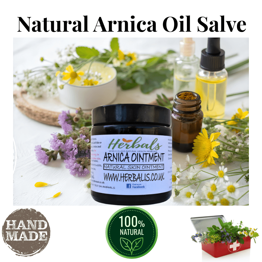 Herbalshire Premium Arnica Ointment & Oil Natural Bruise Swell Relief Muscle Rub - Herbalshire Handmade Herbal Products