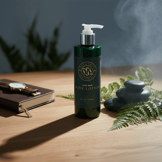 Just Man Manly Elegance Body Lotion - Herbalshire Handmade Herbal Products