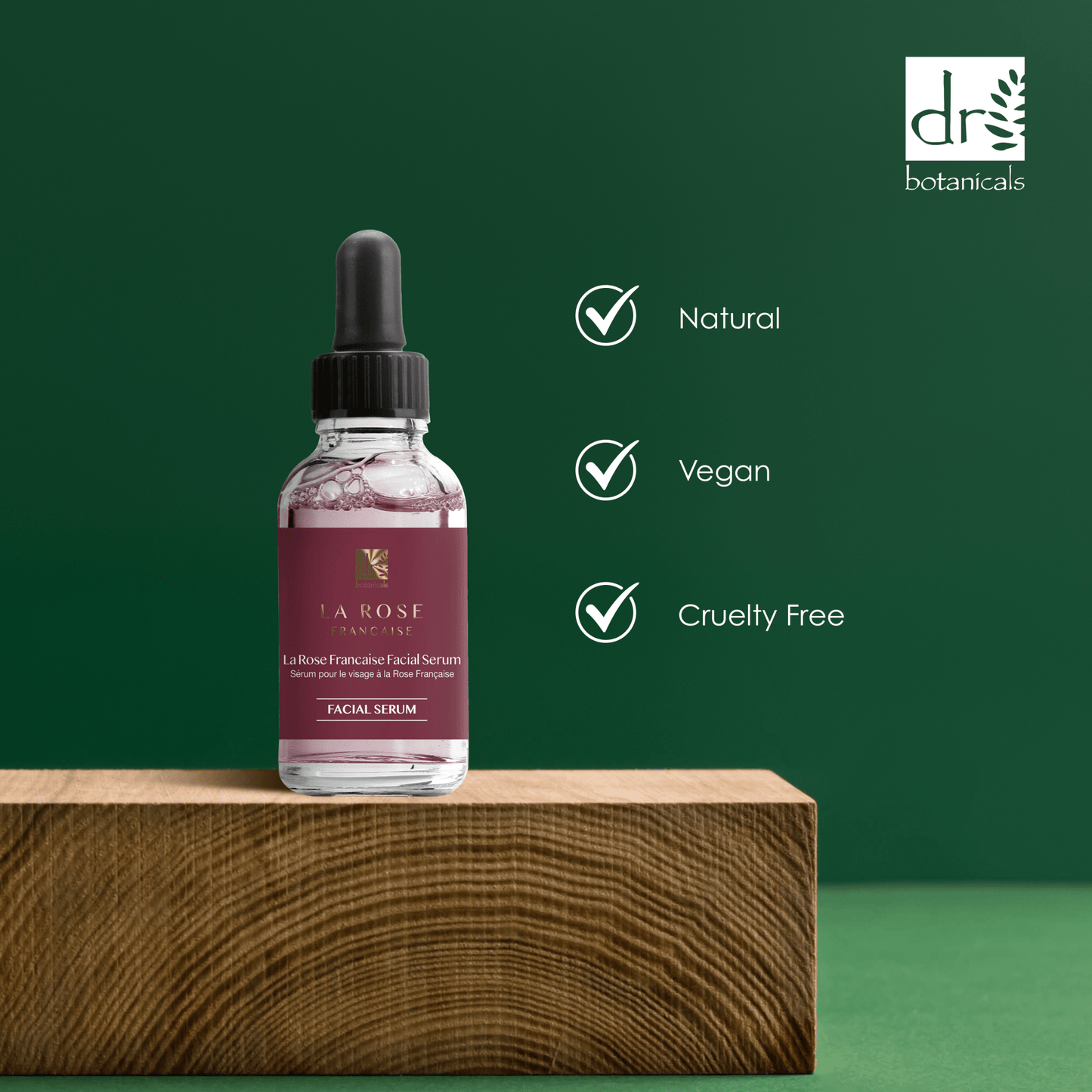 La Rose Francaise Facial Serum 30ml - Herbalshire Handmade Herbal Products