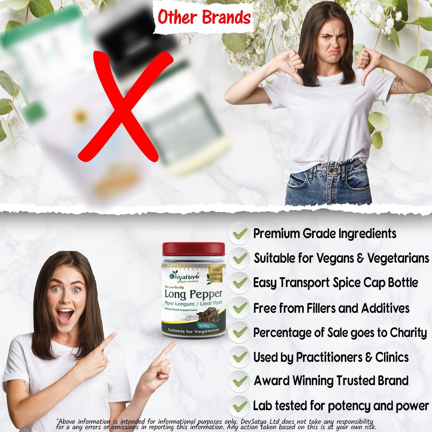 Long Pepper Powder (Piper Longum - Pippali - Lindi Piper) - Herbalshire Handmade Herbal Products