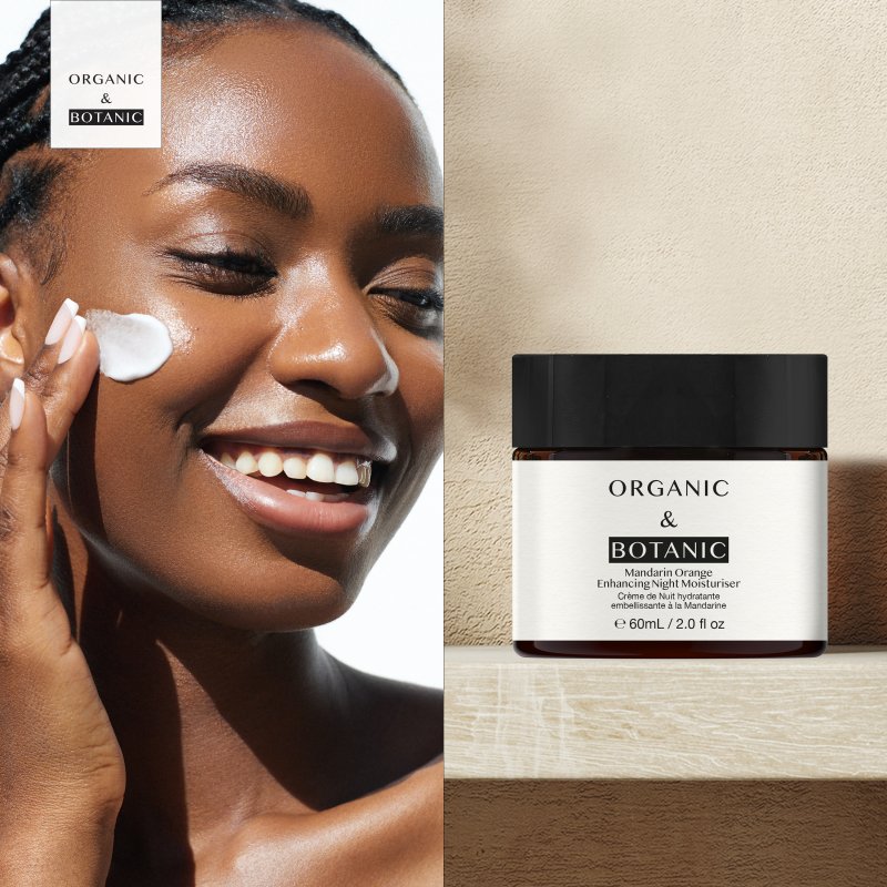 Mandarin Orange Night Moisturizer with Bakuchiol & Vitamin C - 60ml - Revitalizing & Hydrating for Firmer, Brighter, & Younger - Looking Skin - Herbalshire Handmade Herbal Products