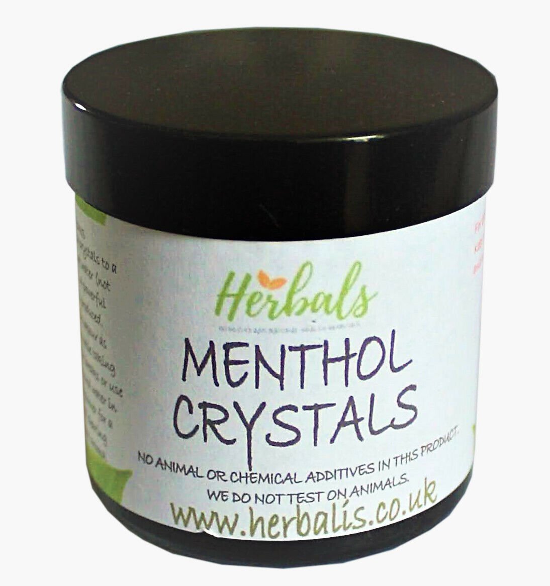 Menthol Crystals 30g – 100% Pure Peppermint - Derived Flakes for Steam Inhalation & Aromatherapy - Herbalshire Handmade Herbal Products