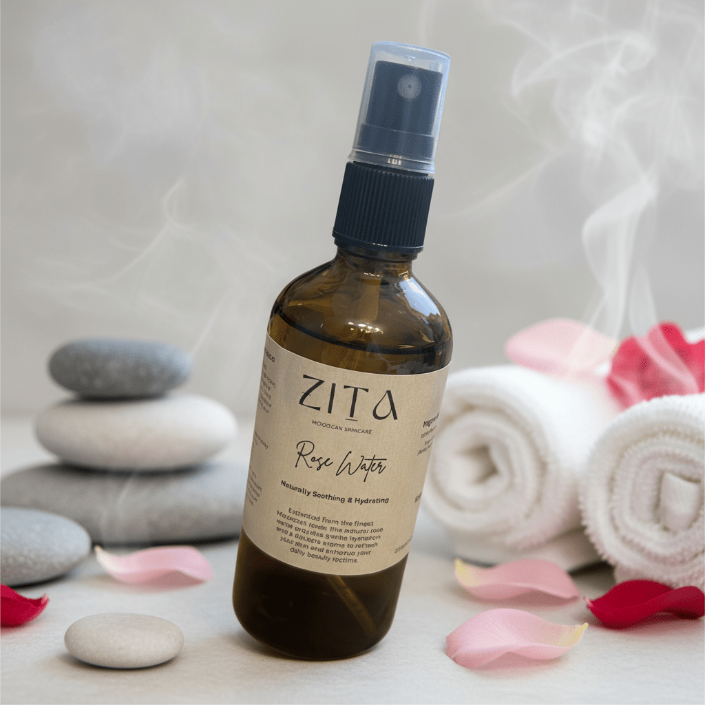 Moroccan Rose Water 100ml – Pure Damask Rose Toner & Hydrating Facial Mist - Herbalshire Handmade Herbal Products