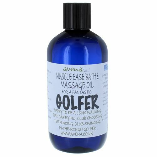 Muscle Ease Bath & Massage Oil for a Golfer 250ml - Herbalshire Handmade Herbal Products