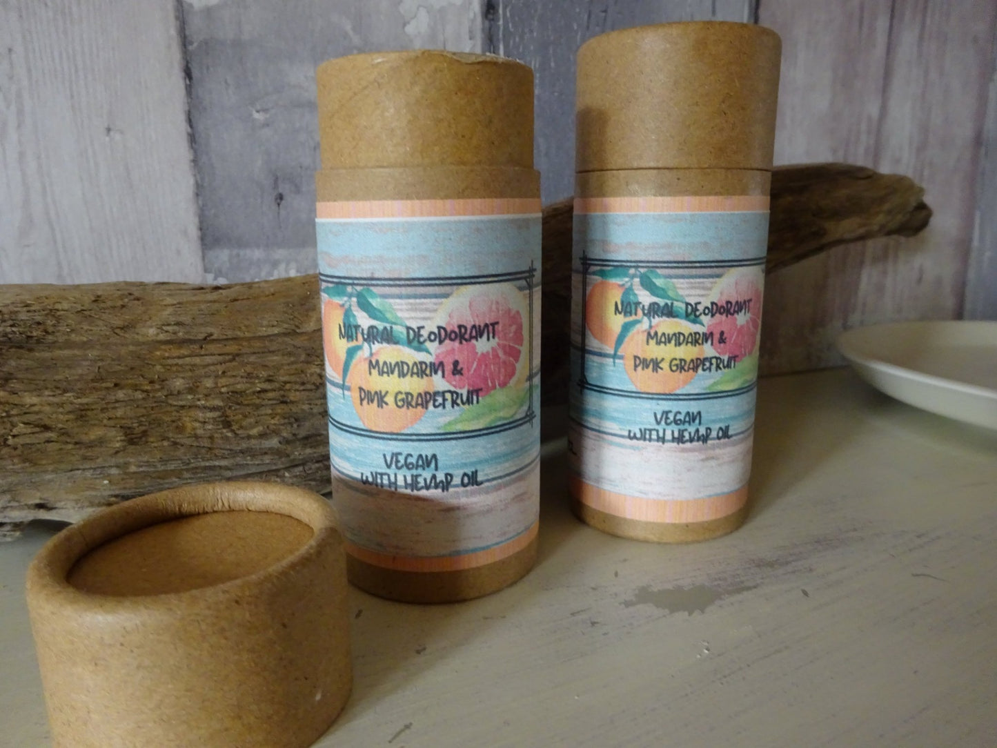 Natural Gentle Deodorant Grapefruit & Mandarin - Herbalshire Handmade Herbal Products