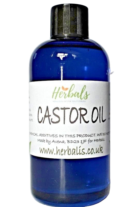 Oil Castor Pure Cold Pressed Hair Natural Eyelashes Eyebrows Growth Body Care - Herbalshire Handmade Herbal Products