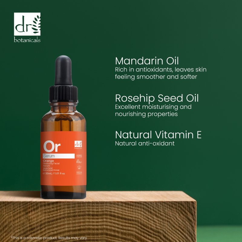 Orange Restoring Facial Serum 30ml - Herbalshire Handmade Herbal Products