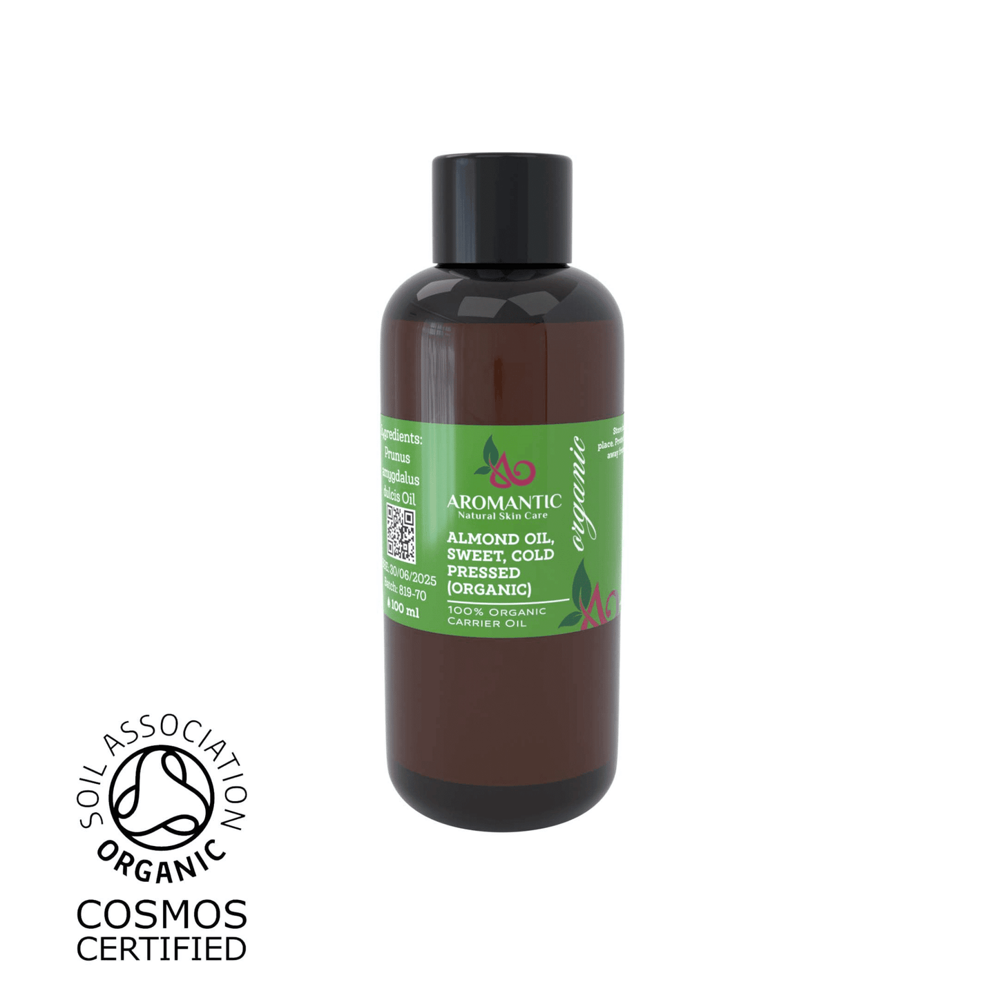 Organic Sweet Almond Oil - Herbalshire Handmade Herbal Products