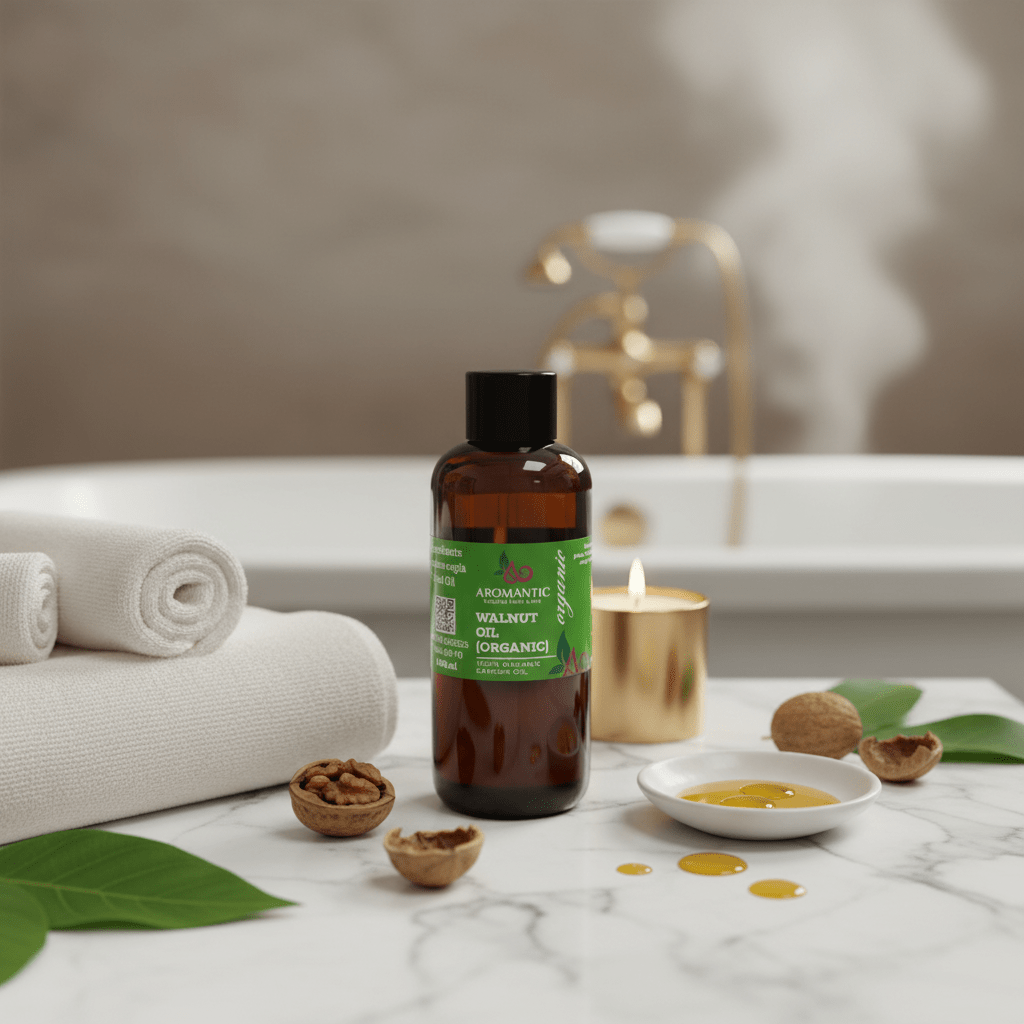 Organic Walnut Oil | Pure Cold - Pressed Carrier Oil for Mature & Acne - Prone Skin - Herbalshire Handmade Herbal Products
