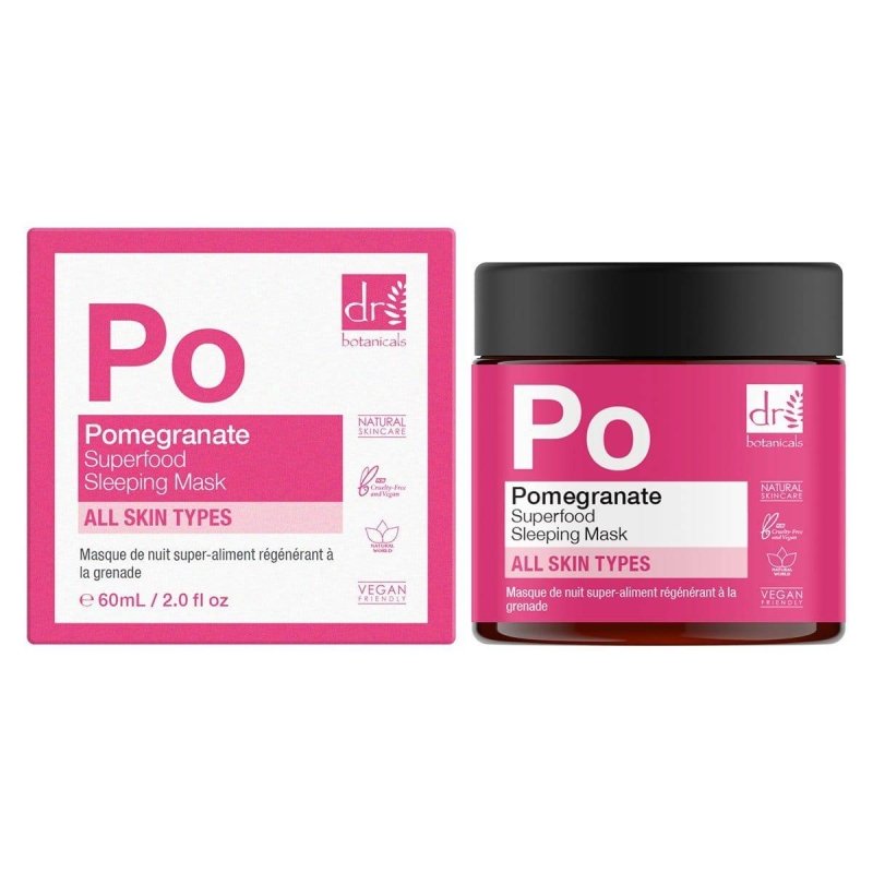 Pomegranate Superfood Regenerating Sleeping Mask 60ml - Herbalshire Handmade Herbal Products