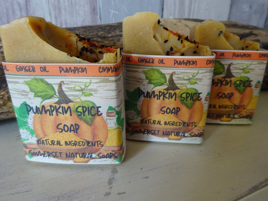 Pumpkin Spice Vegan Soap - Herbalshire Handmade Herbal Products