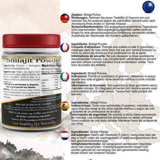 Pure Himalayan Shilajit Powder Fulvic Acid Humic Acid and Minerals 3.5 Oz (100g) - Herbalshire Handmade Herbal Products
