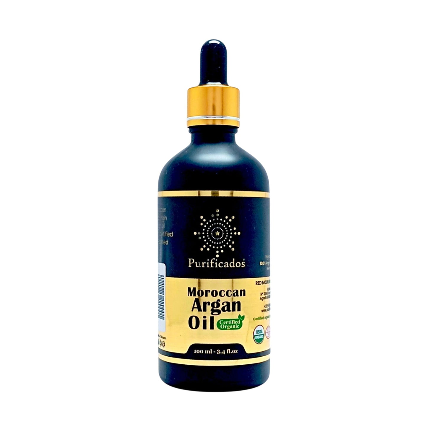 Purificados Moroccan Argan Oil 100ml (Organic & Pure) - Herbalshire Handmade Herbal Products