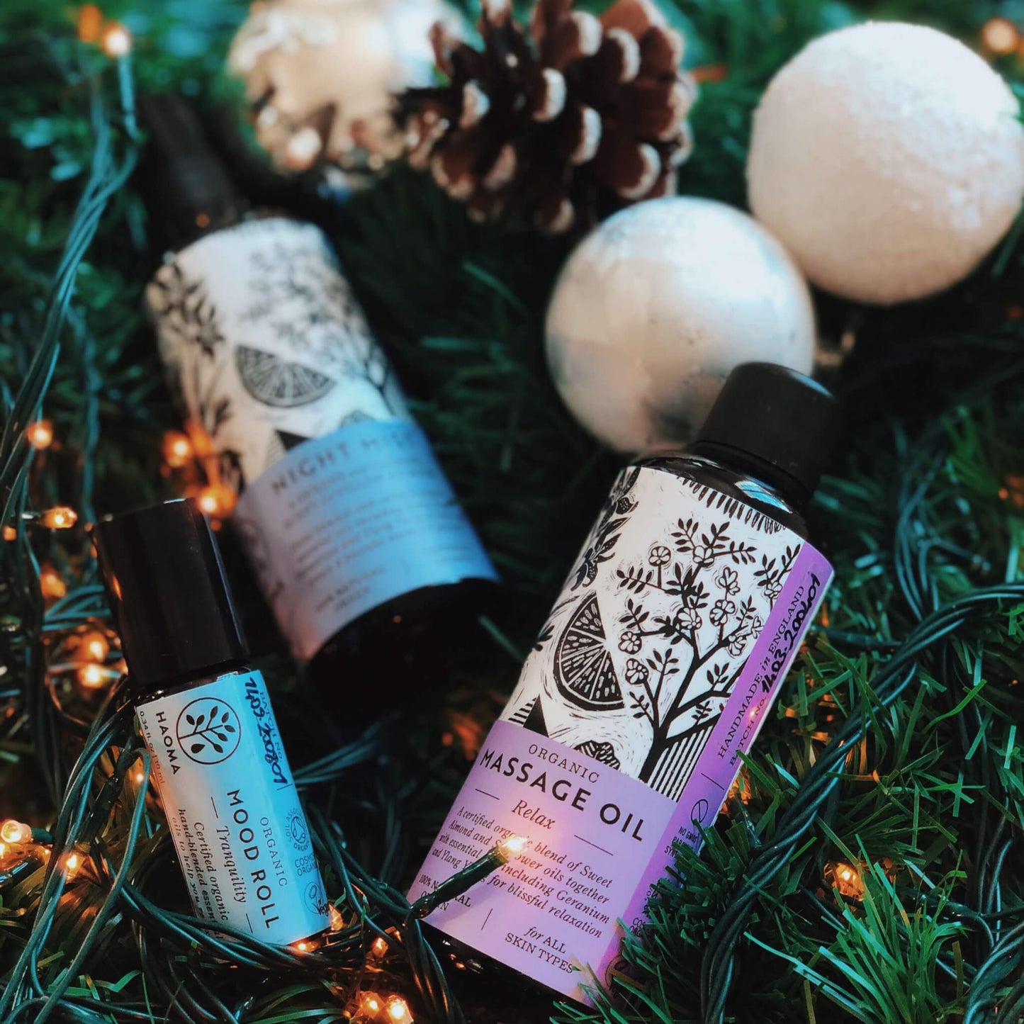 Relax Organic Massage Oil - Herbalshire Handmade Herbal Products