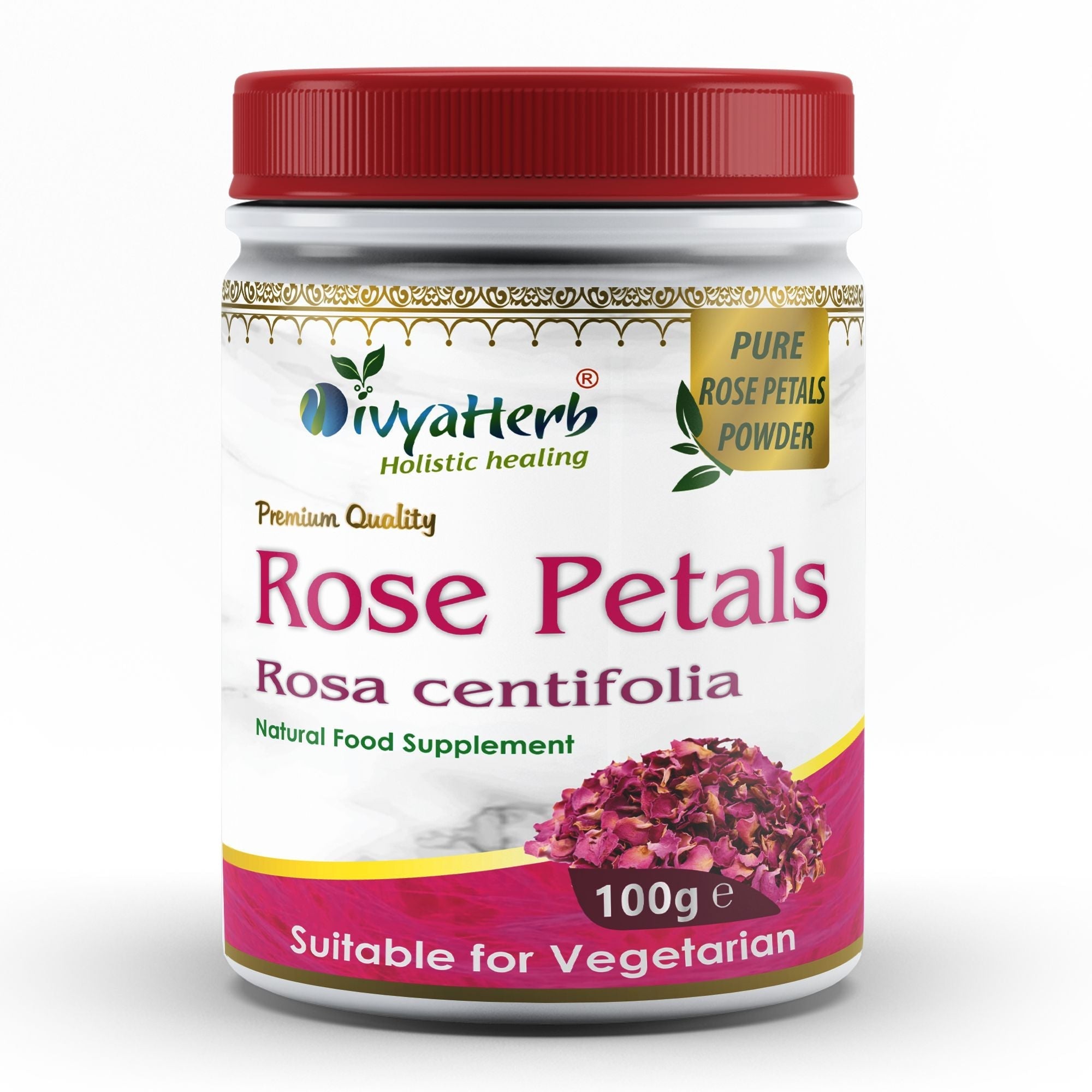 Rose Petals Powder - Herbalshire Handmade Herbal Products