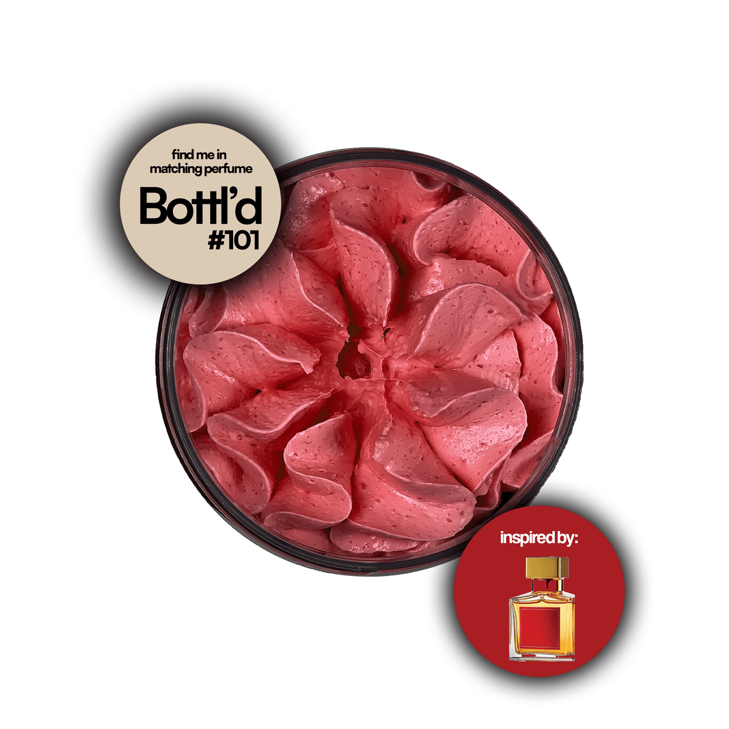Rouge 540 - Whipped Soap - Herbalshire Handmade Herbal Products